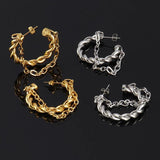 316L Stainless Steel Pearl Hoop Earrings