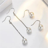 Sterling Pearl Earrings High-end Unique Women
