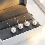 Sterling Pearl Earrings High-end Unique Women
