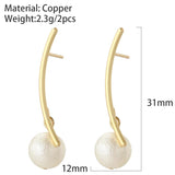 Natural Pearl Hoop Earrings for Women