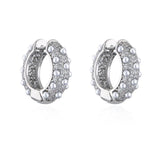 HECHENG Geometric Stud Earrings Zircon Party Jewelry
