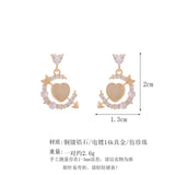 Crystal Women Dangle Earrings Pearl Earring Female Jewelry