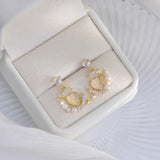 Crystal Women Dangle Earrings Pearl Earring Female Jewelry