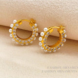 Vintage Simulated Pearl Earrings Delicate Ear Accessories