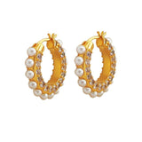 Vintage Simulated Pearl Earrings Delicate Ear Accessories