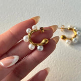 Bilandi Simulated Pearl Earrings European American Party Hot Selling