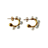 Bilandi Simulated Pearl Earrings European American Party Hot Selling