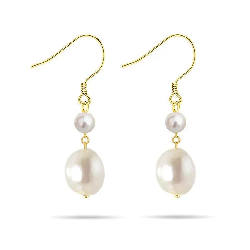 Baroque Pearl Earrings Geometric Spring Jewelry