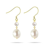 Baroque Pearl Earrings Geometric Spring Jewelry