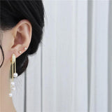 Pearl Tassel Earrings Style Jewelry For Women Girls