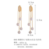 Pearl Tassel Earrings Style Jewelry For Women Girls