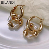 Bilandi Pearl Drop Earrings for Women - Elegant Party Gift
