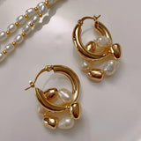 Bilandi Pearl Drop Earrings for Women - Elegant Party Gift