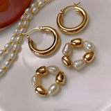 Bilandi Pearl Drop Earrings for Women - Elegant Party Gift
