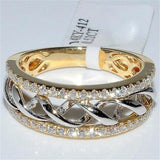 Real 14K 2 Carat Diamond Rings for Women Anillos Bague Bijoux Femme