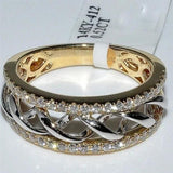 Real 14K 2 Carat Diamond Rings for Women Anillos Bague Bijoux Femme