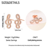 925 Silver Rose Earphone Notes K Earrings