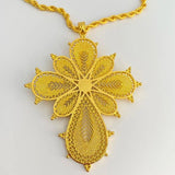 Ethiopian Crosses Pendant Twisted Chain African Wedding Jewelry