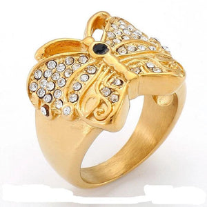 Zircon Stainless Steel Light Rings For Women