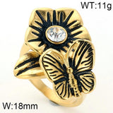 Zircon Stainless Steel Light Rings For Women