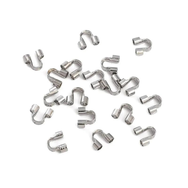 10-Piece 14K Horse Buckle Line Clasp DIY Jewelry Necklace Tail