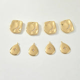 Copper Plated Moon Zircon Pendant Earrings Necklace Material
