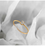 Oval CZ Engagement/Wedding Rings 18K Stainless Steel Women's Jewelry