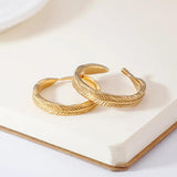 Feathers Women Men Rings Stainless Steel Couple Rings Wedding Bands