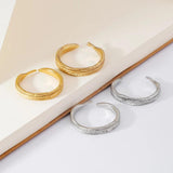 Feathers Women Men Rings Stainless Steel Couple Rings Wedding Bands