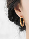 Exaggerate Big Hoop Earrings 18K Titanium Stainless Steel Jewelry