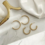 Exaggerate Big Hoop Earrings 18K Titanium Stainless Steel Jewelry