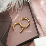 Exaggerate Big Hoop Earrings 18K Titanium Stainless Steel Jewelry