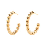 Exaggerate Big Hoop Earrings 18K Titanium Stainless Steel Jewelry
