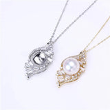 14k Plated Pearl Pendant DIY Accessory for Women
