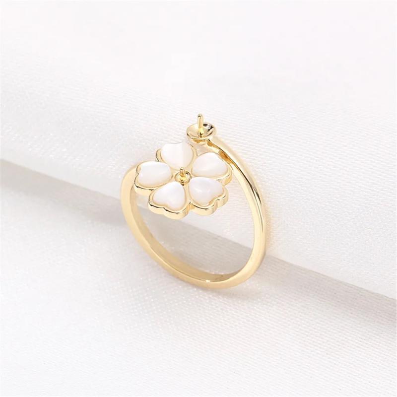 14k Flower Shell Pearl DIY Accessories Fit5-8mm