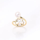 14k Flower Shell Pearl DIY Accessories Fit5-8mm