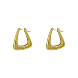 Titanium Steel K Earrings Retro Style Metal Matching