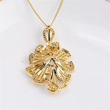 14K Plated Pearl Pendant Necklace for DIY Craft