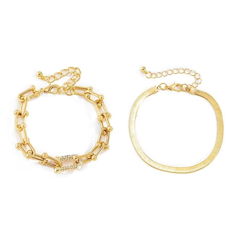Street Style Punk Hip Hop Snake Chain Bracelet