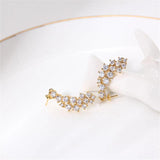 14k Plated Zircon Pearl Earrings DIY Accessories