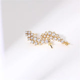 14k Plated Zircon Pearl Earrings DIY Accessories