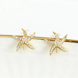 14k Bag Injection Pearl Zircon Stud Earrings