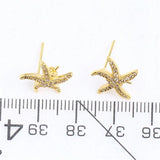 14k Bag Injection Pearl Zircon Stud Earrings