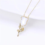 14k Plated Roses & Shells Freshwater Pearls Pendants DIY Accessories