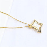 14k Coated Shell Small Clothes Necklaces Pendants DIY Accessories