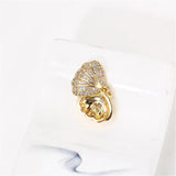 14k Plated Shell Pearl Zircon Necklace Pendant DIY Accessories
