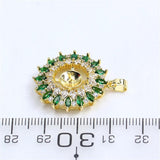 14k Colorful Zirconium Pearl Necklace Pendant DIY Accessorie