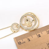 14k Plated Zircon Pearl Necklace Pendant DIY for Women