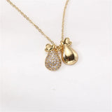 14k Plating Money Bag Pearl Necklace Pendant DIY Fashion Accessory