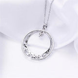 14k Love Hollow Circle Pearl Necklace Pendant DIY Accessories